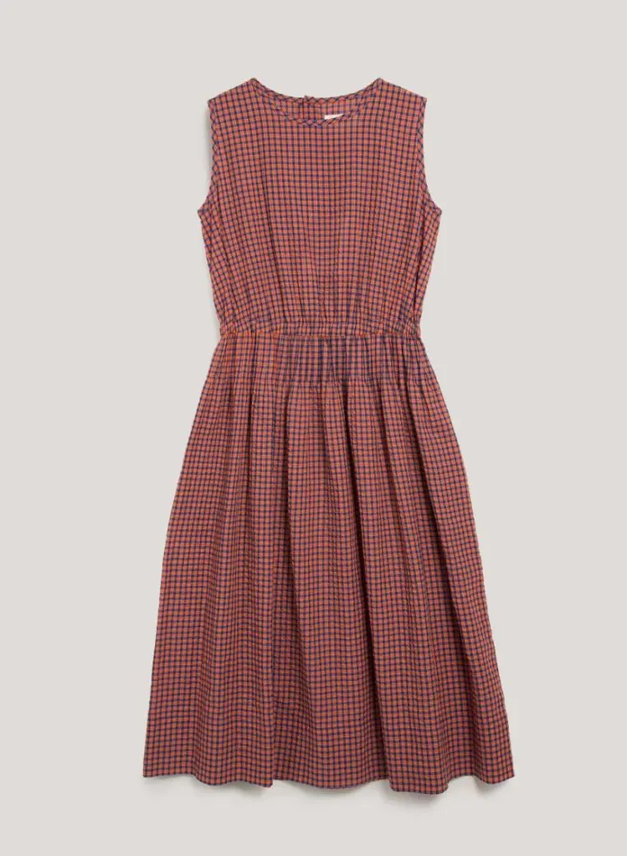 YMC Wednesday Dress Red Multi Womens Dresses
