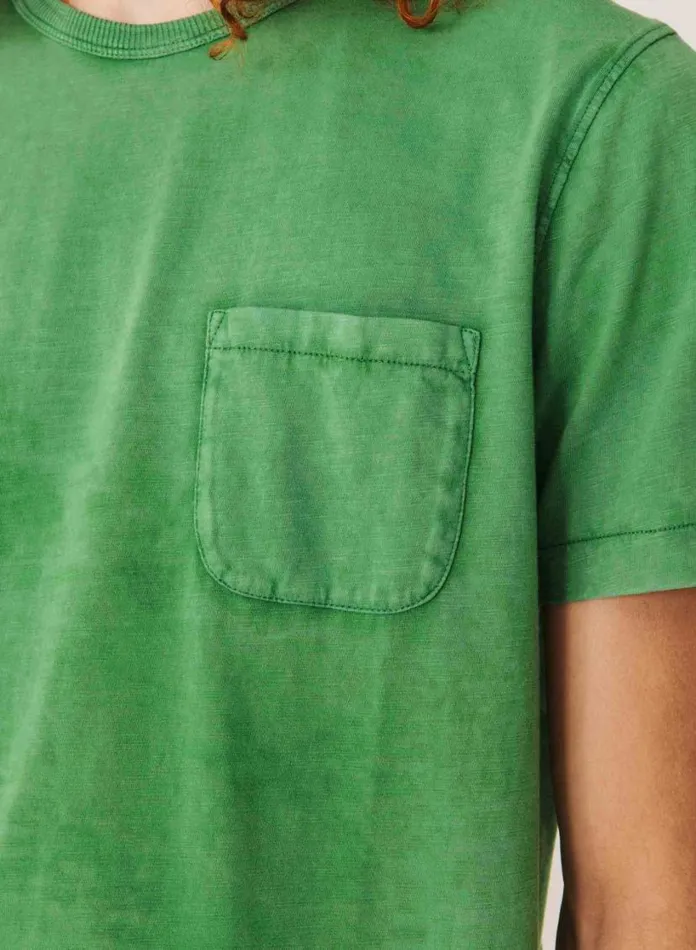 YMC Wild Ones Pocket T Shirt Green Mens TShirts