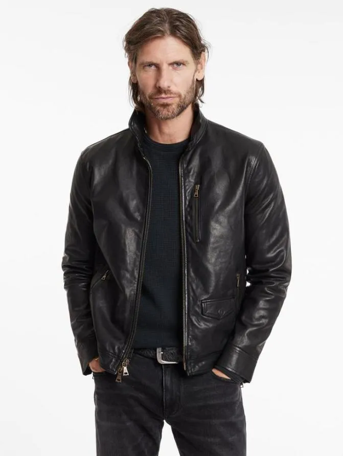YORK JACKET Black Clothing John Varvatos Leather Jackets