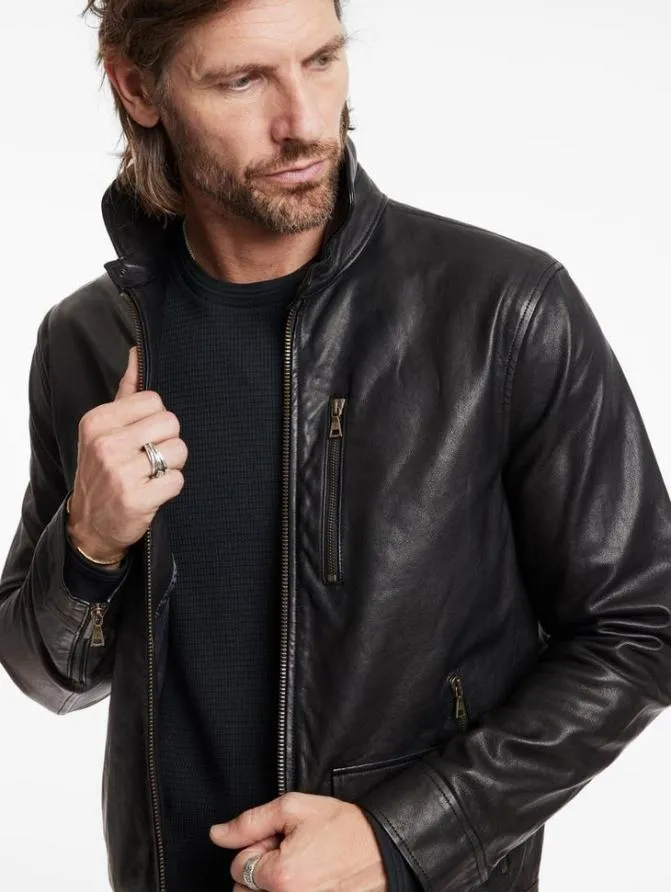 YORK JACKET Black Clothing John Varvatos Leather Jackets