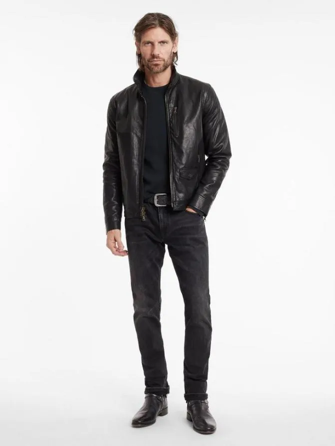 YORK JACKET Black Clothing John Varvatos Leather Jackets