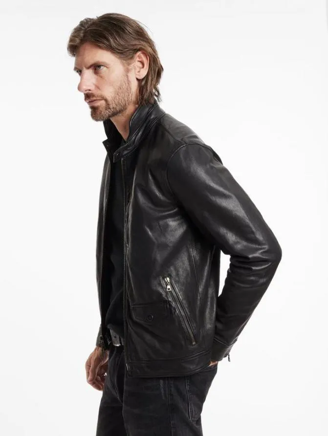 YORK JACKET Black Clothing John Varvatos Leather Jackets