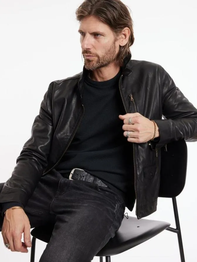 YORK JACKET Black Clothing John Varvatos Leather Jackets
