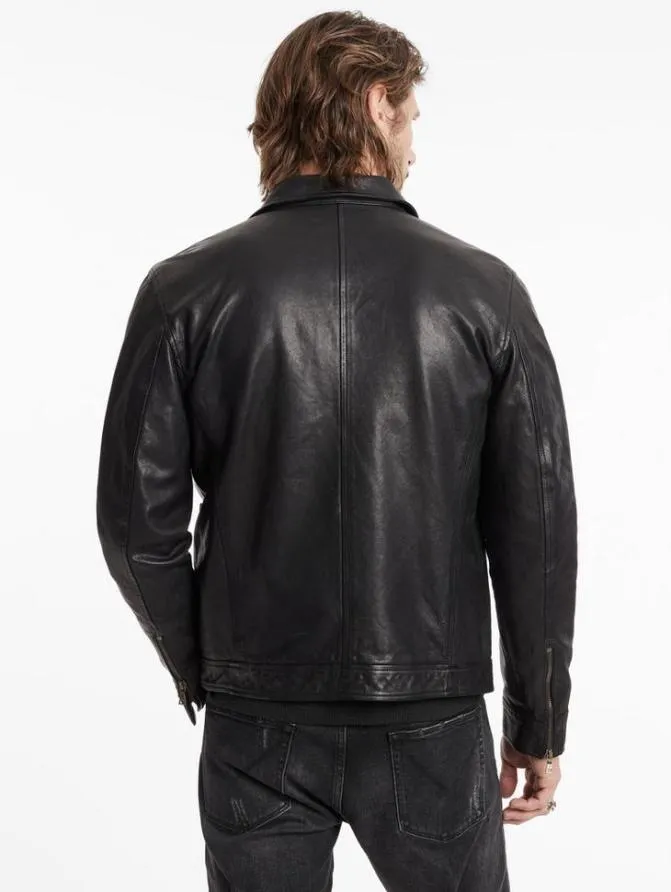 YORK JACKET Black Clothing John Varvatos Leather Jackets