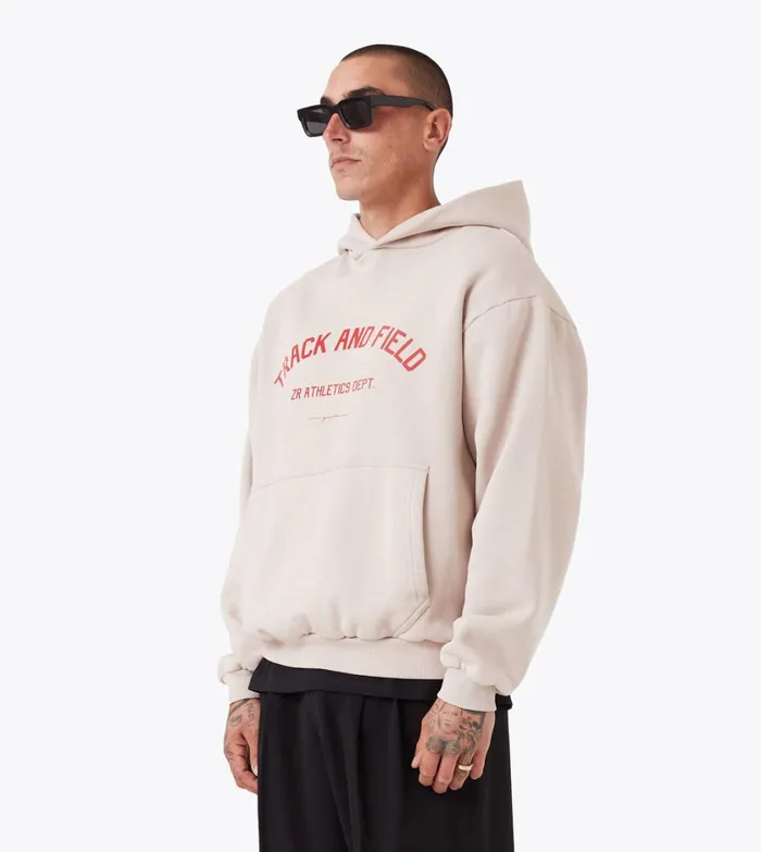 Zanerobe Hoodies and Sweaters Men Ath Box Hood Oat