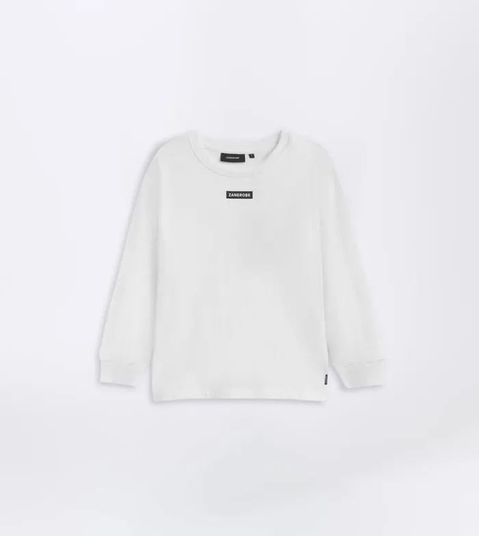 Zanerobe Kids Men Kids Box LS Tee White