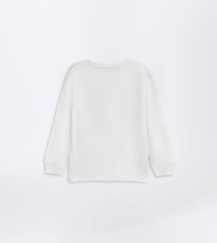 Zanerobe Kids Men Kids Box LS Tee White
