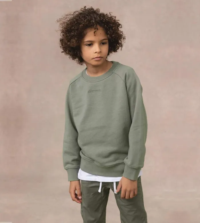 Zanerobe Kids Men Kids Orgo Crew Dk Moss