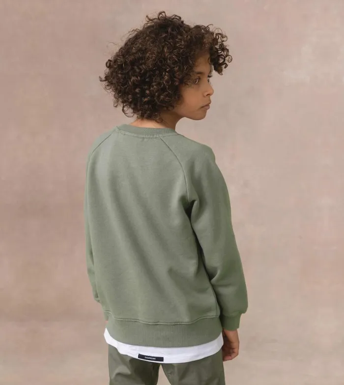 Zanerobe Kids Men Kids Orgo Crew Dk Moss