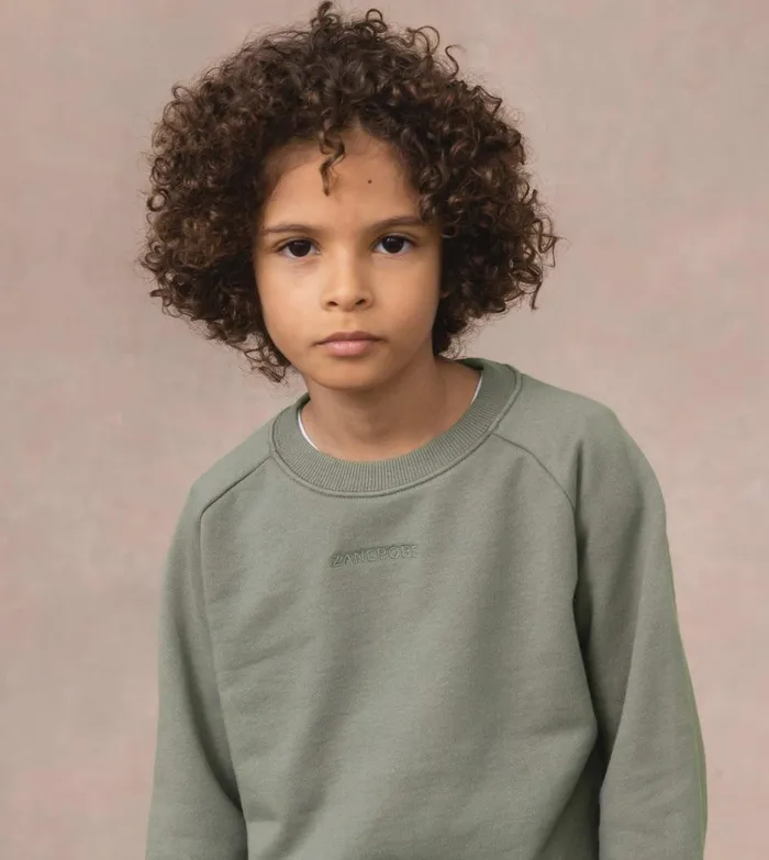 Zanerobe Kids Men Kids Orgo Crew Dk Moss