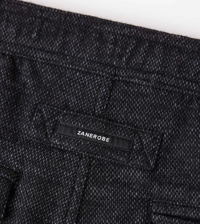 Zanerobe Pants Men Wool Sureshot Jogger Black Flec