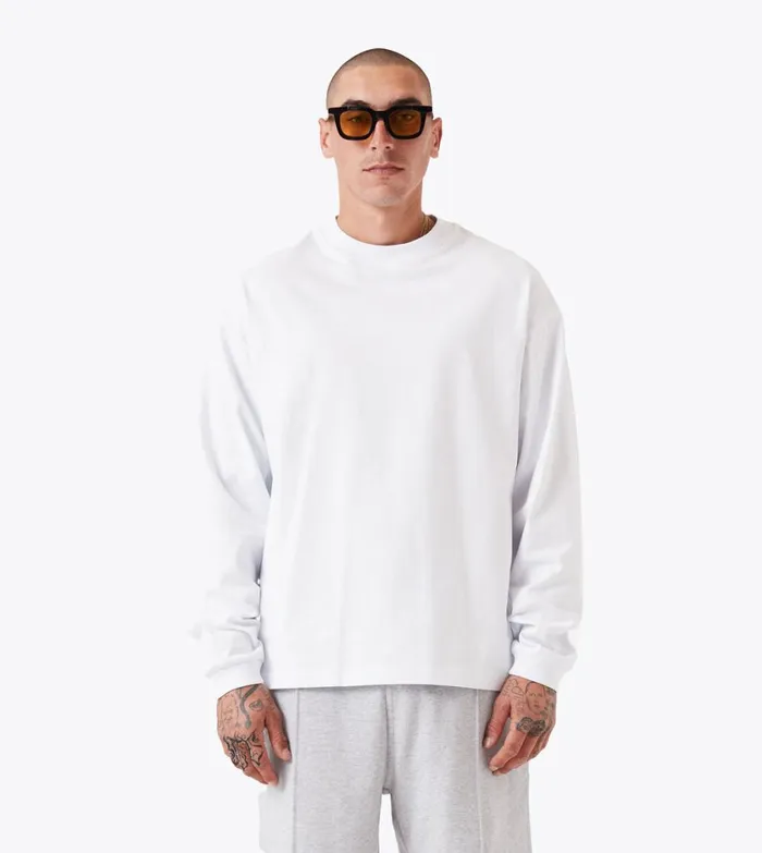 Zanerobe Tees and Tanks Men Box LS Tee White