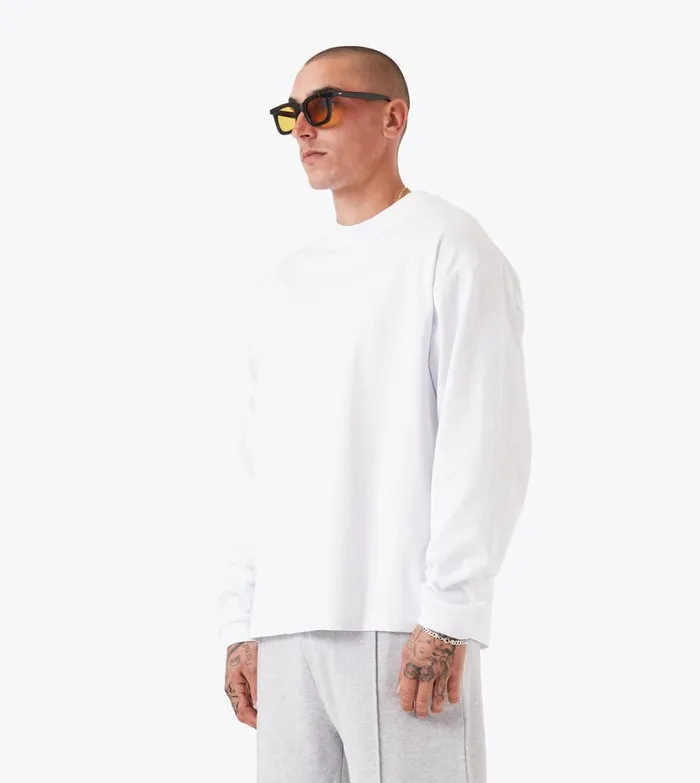 Zanerobe Tees and Tanks Men Box LS Tee White