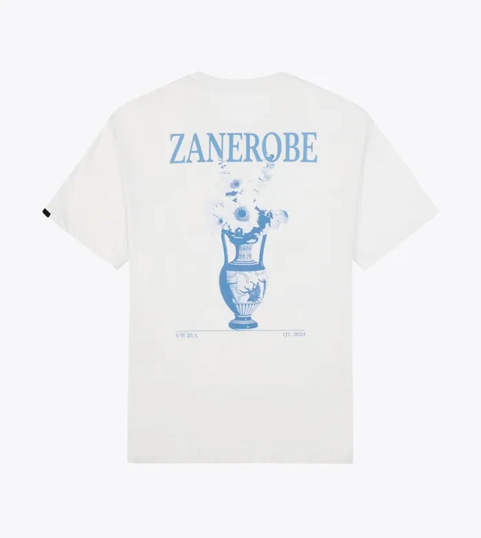 Zanerobe Tees and Tanks Men Ceramic Box Tee Vintage White