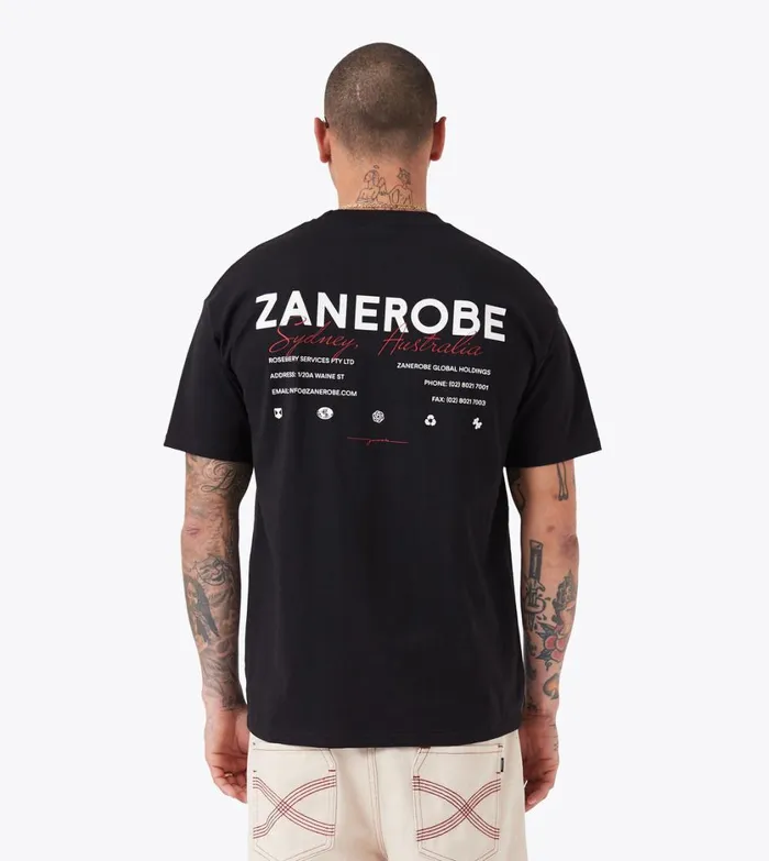 Zanerobe Tees and Tanks Men ZR Box Tee Black