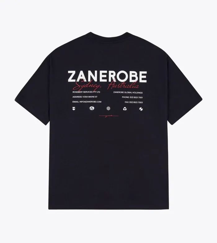 Zanerobe Tees and Tanks Men ZR Box Tee Black