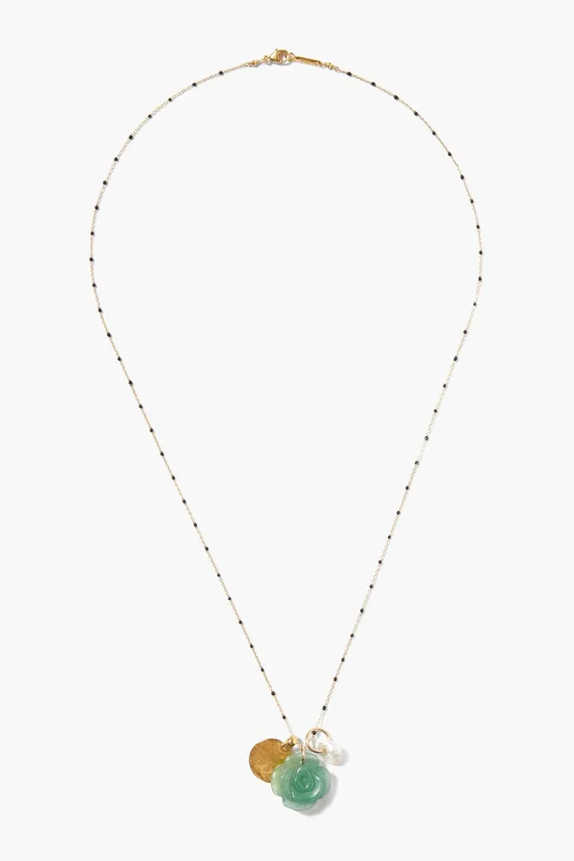Zuri Enamel Charm Necklace Black Mix Women Chan Luu Necklaces